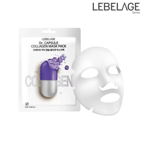 LEBELAGE CAPSULE COLLAGEN HYALURONIC 2X MASK